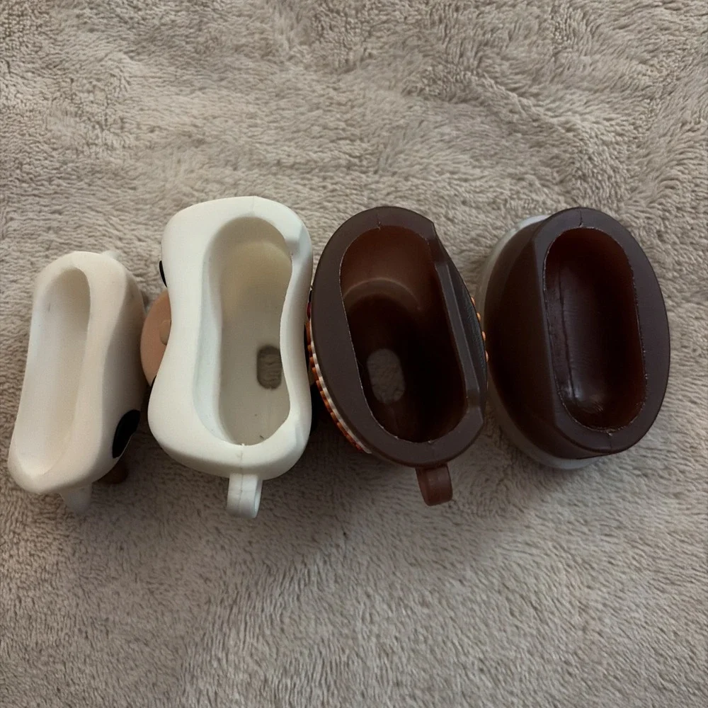 Lot Of 2 AirPods Case Holder Dunkin & Cow Coffee Theme